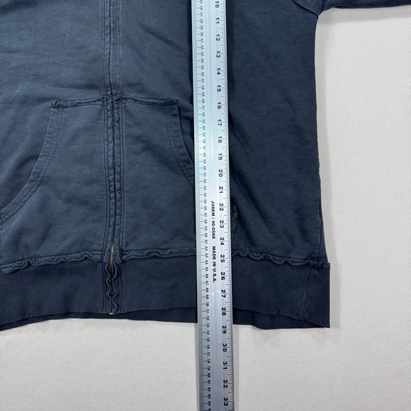 Y2K Harley Davidson Hoodie Womens 2XL Black H-D Ink Eagle Crest Skulls Sleeve - Picture 6 of 9